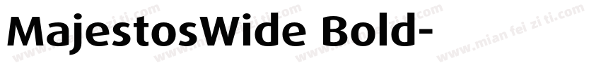 MajestosWide Bold字体转换